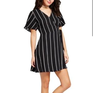 Xhilaration Stripped Wrap Dress